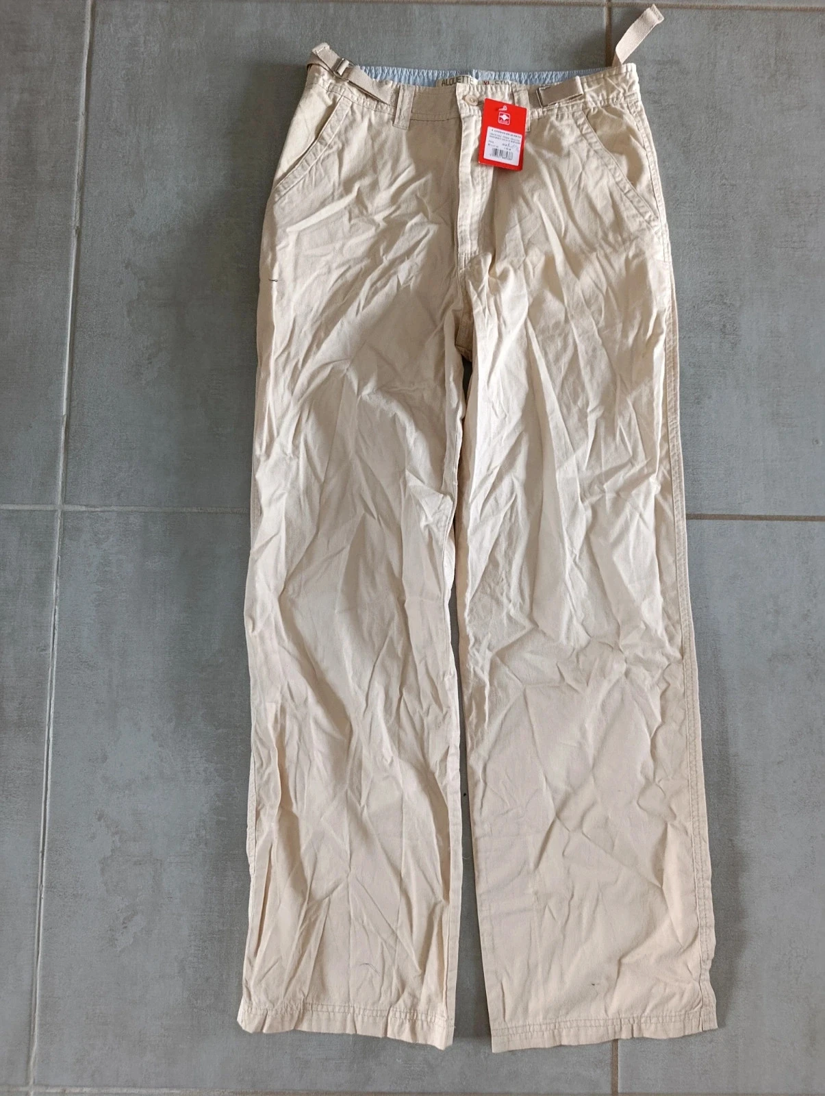 Pantalon chino enfant Alouette beige 16 ans 100 % coton neuf avec étiquette